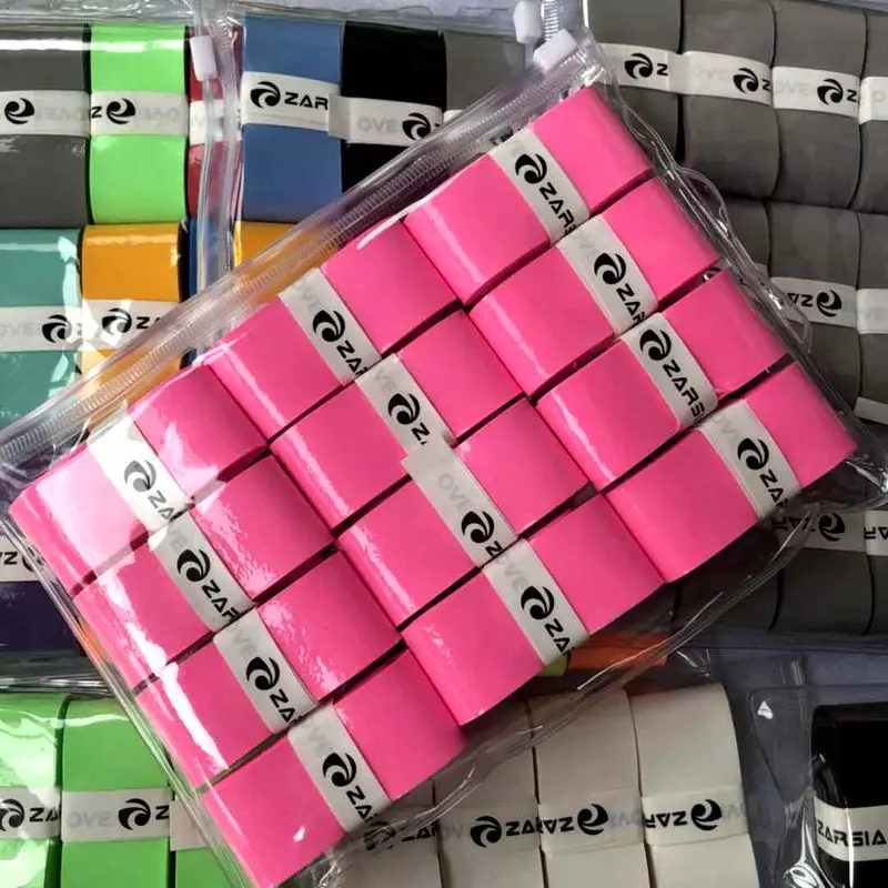 12pcs/pack ZARSIA quality PU tennis overgrip tacky Feel badminton racket overgrip smooth tennis racket grips