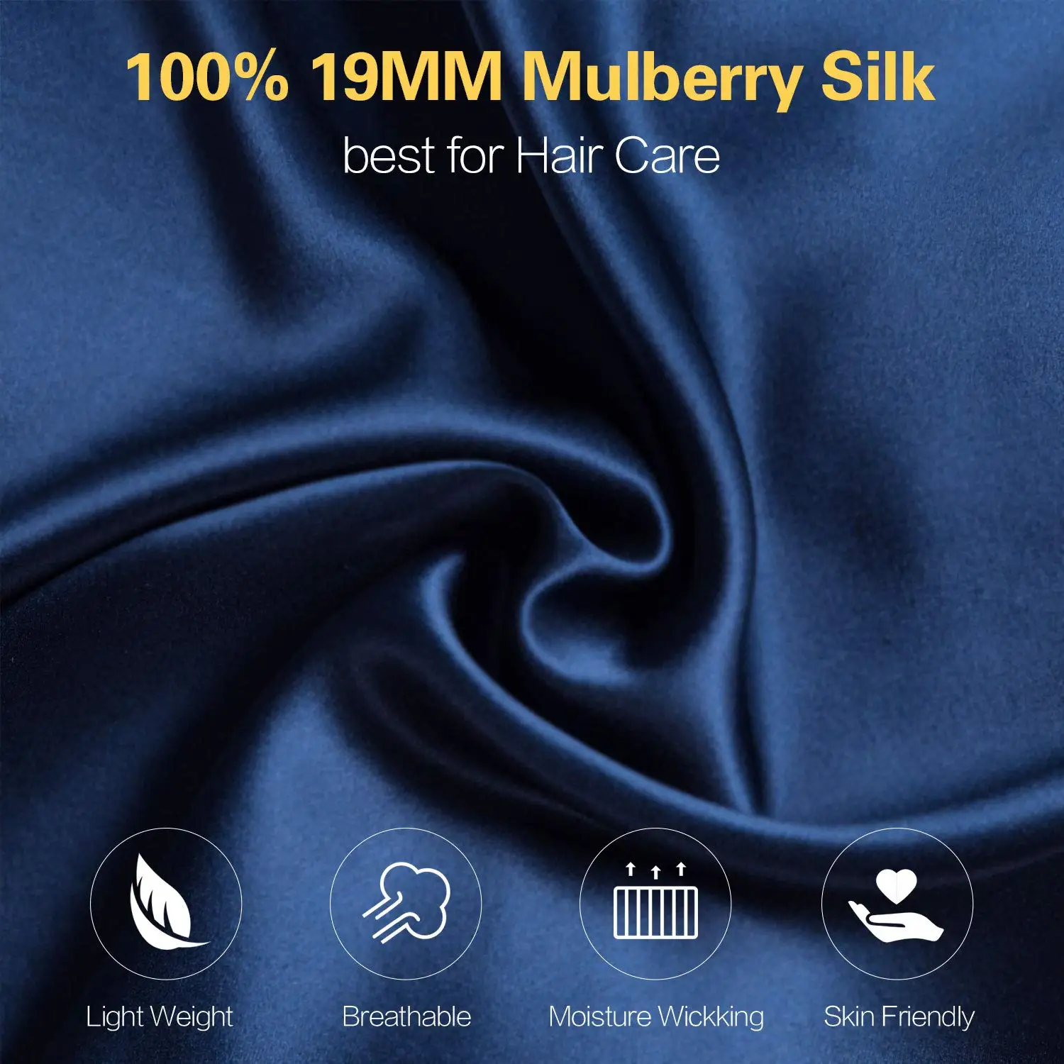 SuyaDream100% Mulberry Silk Sleep Cap for Women Hair Care Natural 19 Momme Silk Night Bonnet with Adjustable Ribbons