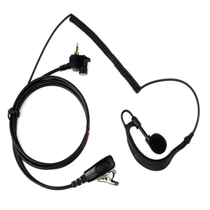 5pcs G Shape Covert Earphone Headset Earpiece Mic For Motorola Two Way Radio MTH600 MTH650 MTH800 MTH830 MTP850 Walkie Talkie