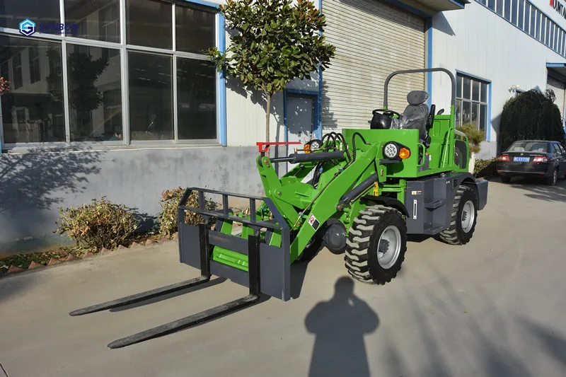 SYNBON New  0.8ton Wheel Loader With Fork  And Anti-Roll Frame Front Shovel Farm Garden   SY908E