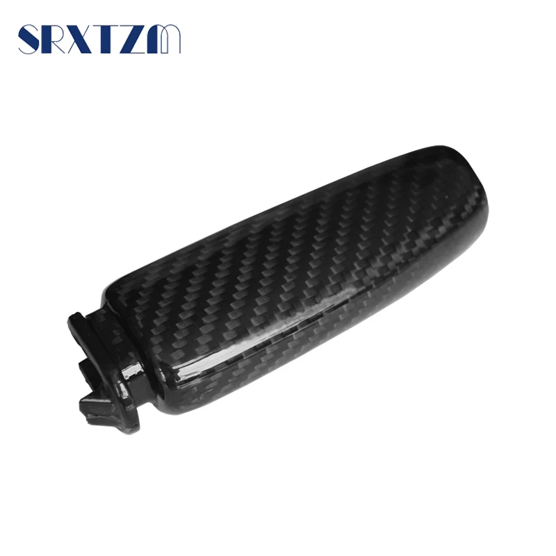 Real Carbon Fiber Car Replace Handbrake Grips Cover for Ford Mustang 2015 2016 2017 2018 2019 Accessories Interior Trim