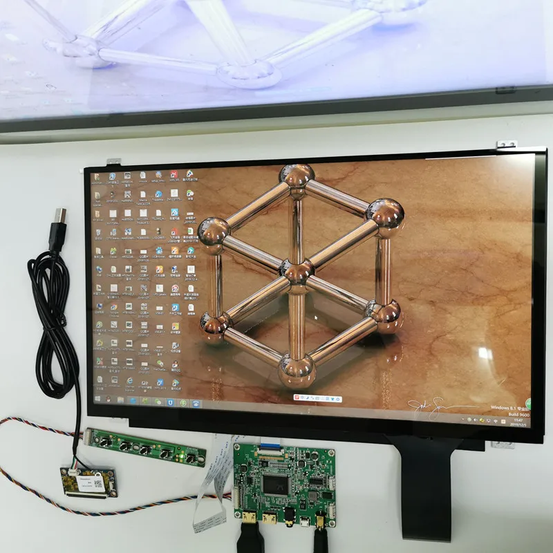 15.6 بوصة شاشة الكريستال السائل بالسعة اللمس وحدة عدة 1920x1080 IPS 2mini HDMI وحدة LCD سيارة التوت بي 3 لعبة XBox PS4 مراقب