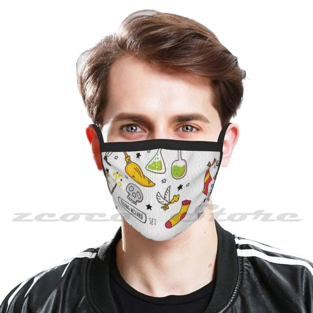 Modello maschera panno lavabile filtro fai da te Pm2.5 modello per bambini adulti