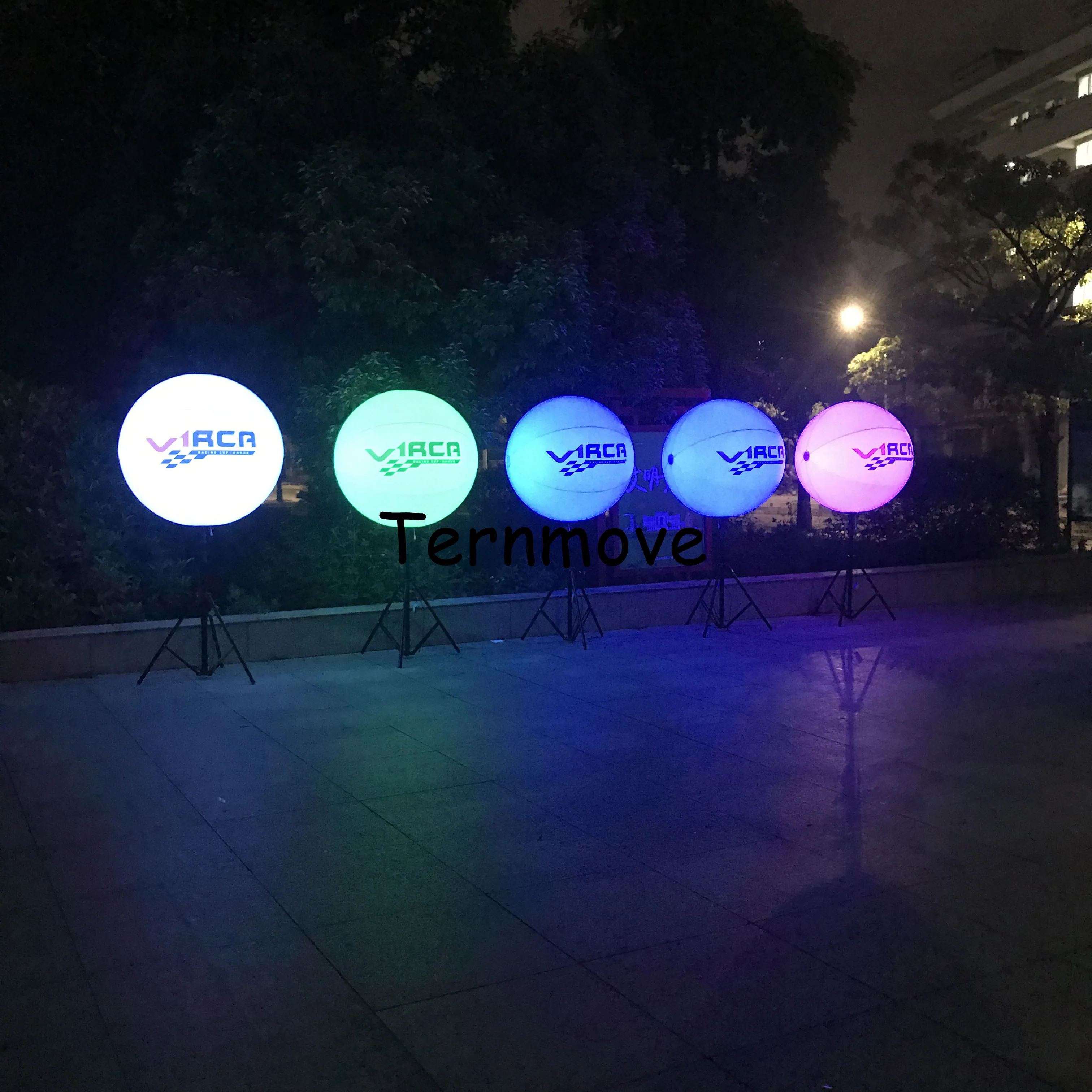 

tripod led light balloon/pole standing lighted balloon Colorful LED inflatable light stand balloon