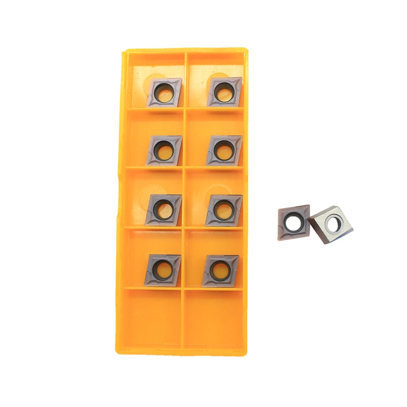 CCMT060204 CCMT09T304 CCMT09T308 VP15TF UE6020 US735 CNC กลึงภายในเครื่องมือคาร์ไบด์เครื่องกัดเครื่องมือเครื่องกลึงโลหะเครื่องมือ CCMT
