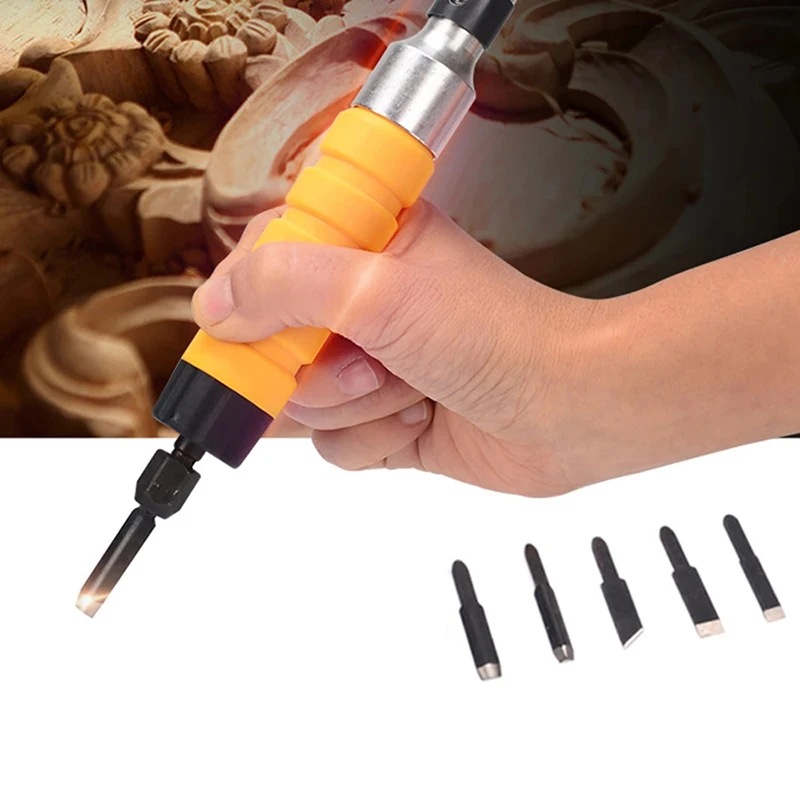 Electric Woodworking Carving Tool Wood Carving Chisel Slotting Carving Chisel Carving Pen Electric Chisel Carving Machine