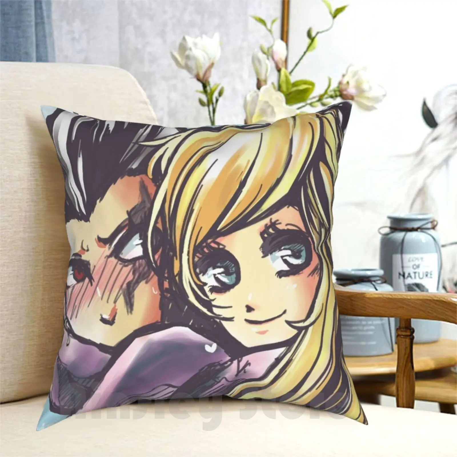 Sondam Pillow Case Printed Home Soft Throw Pillow Danganronpa Sondam Tanaka Tanaka Sonia Nevermind Dangan Ronpa Anime