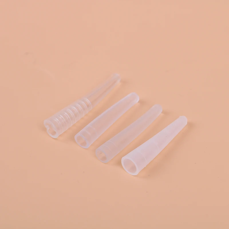 10Pcs/set Plastic Protective Cover Grafting Eyelashes Tweezers Silicone Covers Tips Tweezers Protect Cases Eyelashes Tools