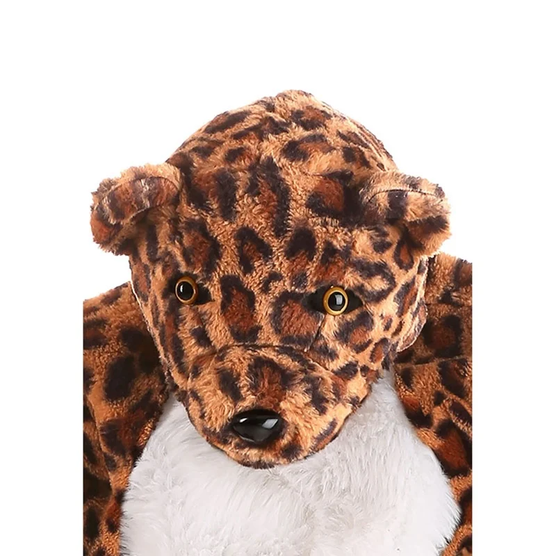 Brown Leopard Panther Cosplay Costume Baby Kid adulto tutina pigiama Cartoon Animal Cosplay Costume inverno autunno Warm Fancy Suit