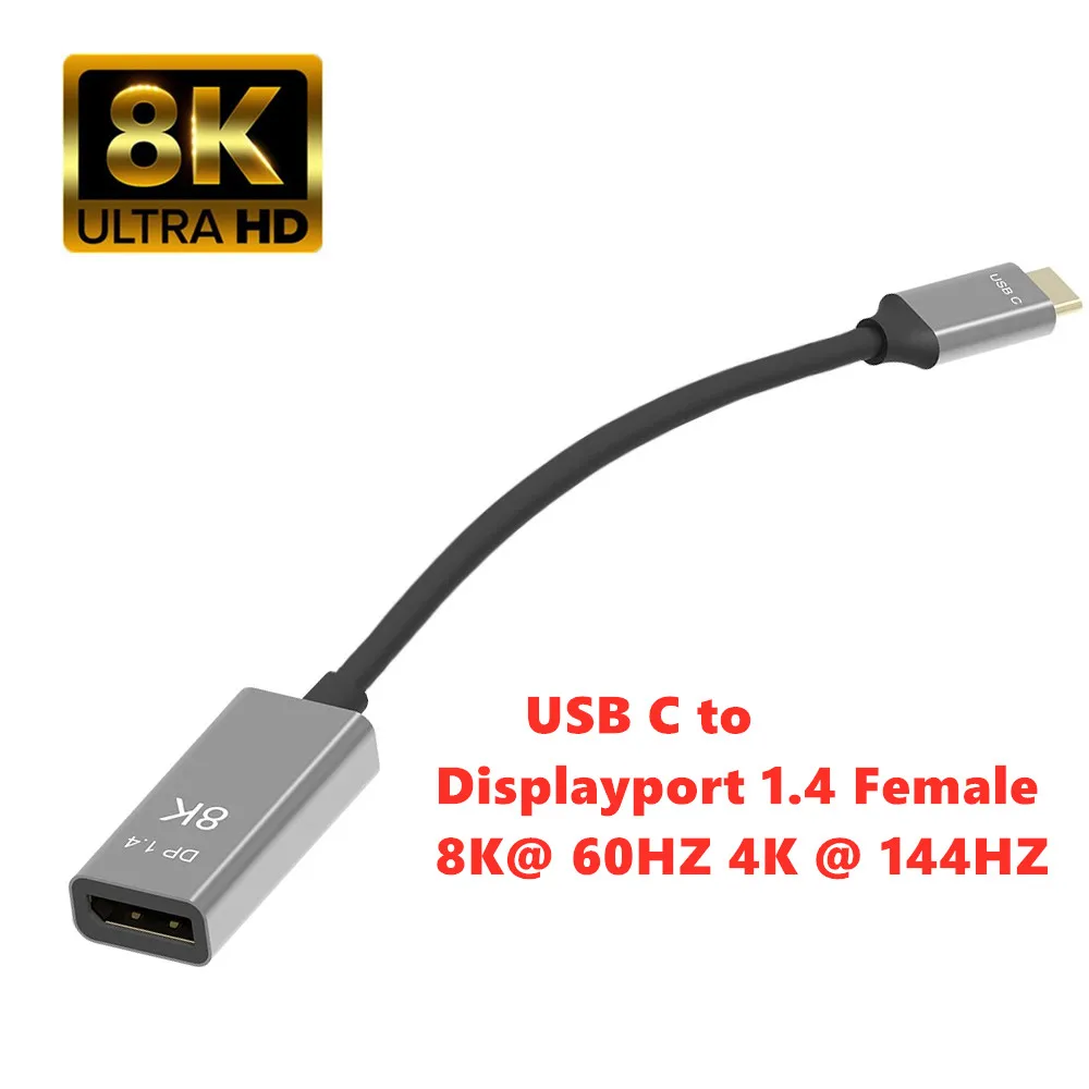 

USB C to Displayport 8K Extension cable Male to Female Converter Cable Type C connector 8K@60hz 4K for MacBook pro Thunderbolt 3