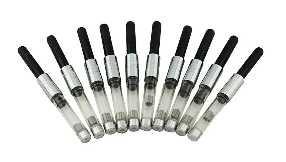 5 PCS / 10 Pieces Regal Fountain Pen Metal Ink Converter , International Standard Size
