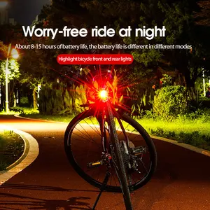 Rear light LED multi bike, waterproof rear light, selinote lamp, MTB flashlight, cycling helmet, 200 lumens 10 MAIN SALES LANGER METHOD - №2