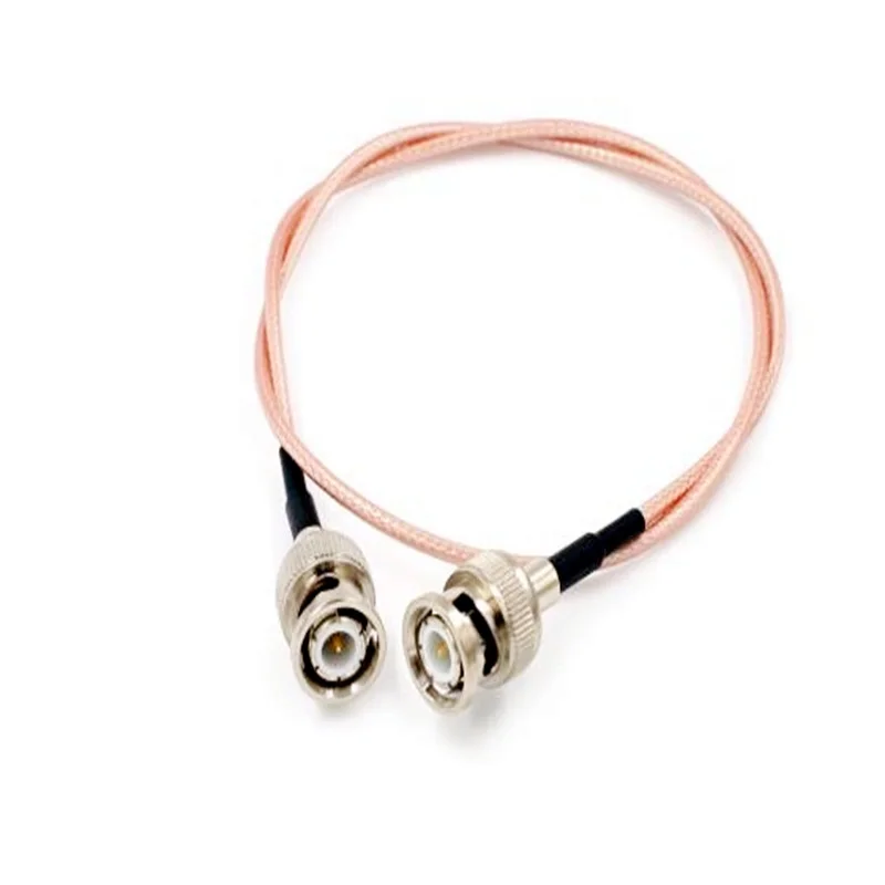 

10PCS/Lot BNC Male To BNC Male Pug Connector RF Coaxial Extension Pigtal Cable Silver-Plated RG316 50CM/1M