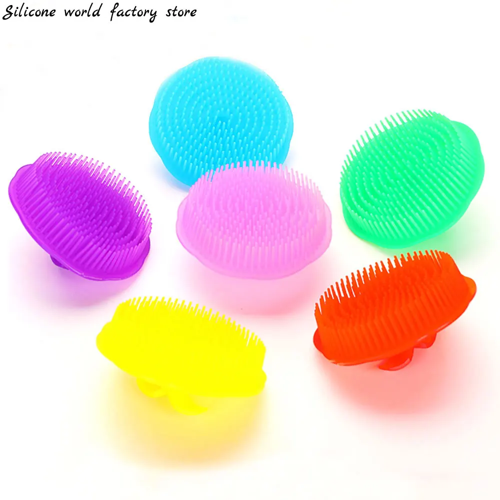 

Silicone world Head Body Scalp Massage Brush Shampoo Brush Hair Washing Comb Shower Brush Bath SPA Massage Brush Hair Brush