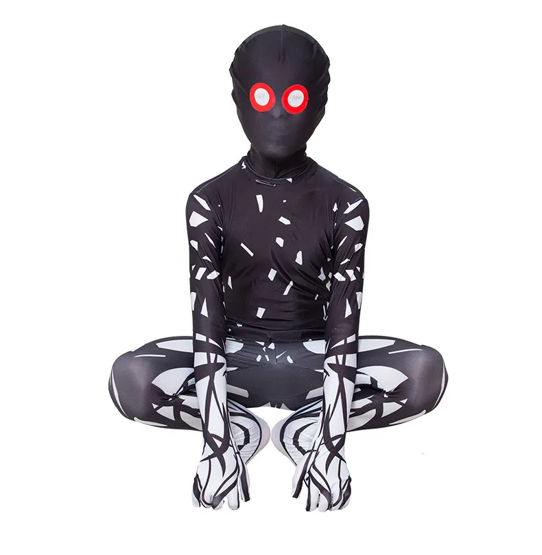 Costume d'Halloween pour Enfants, Yeux Rouges, Fantôme, Cosplay, Imbibé de Batterie, Cadeau de ixpour Garçon et Fille