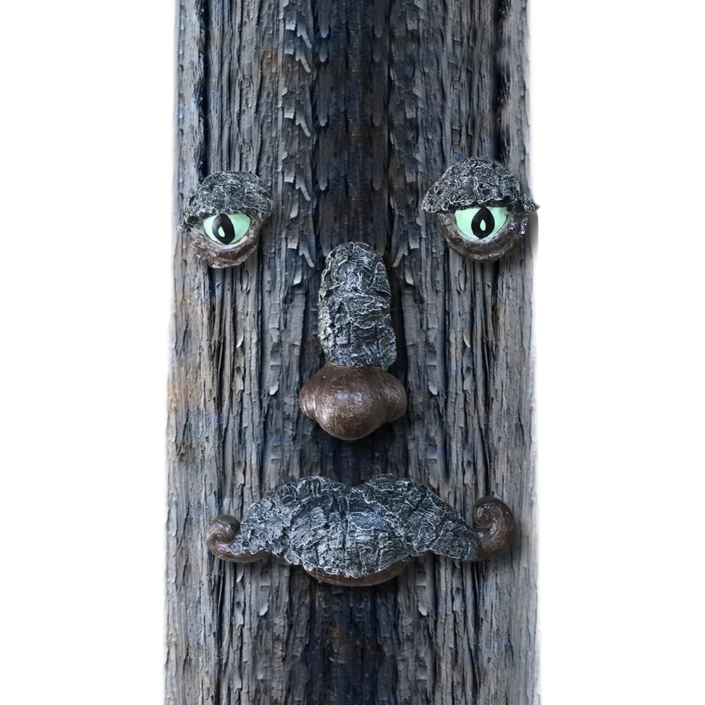 Old Man Tree Hugger Yard Art Decorations Tree Faces For Outdoor Garden Deco Resin Sculpture