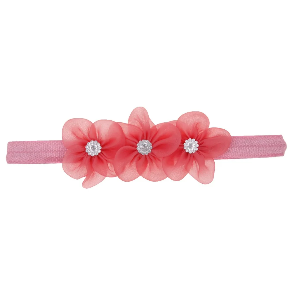 Baby Headband Flower Girls with Rhinestone Hair Bands Girls Kids Headbands Newborn headwear baby Hair Accessories