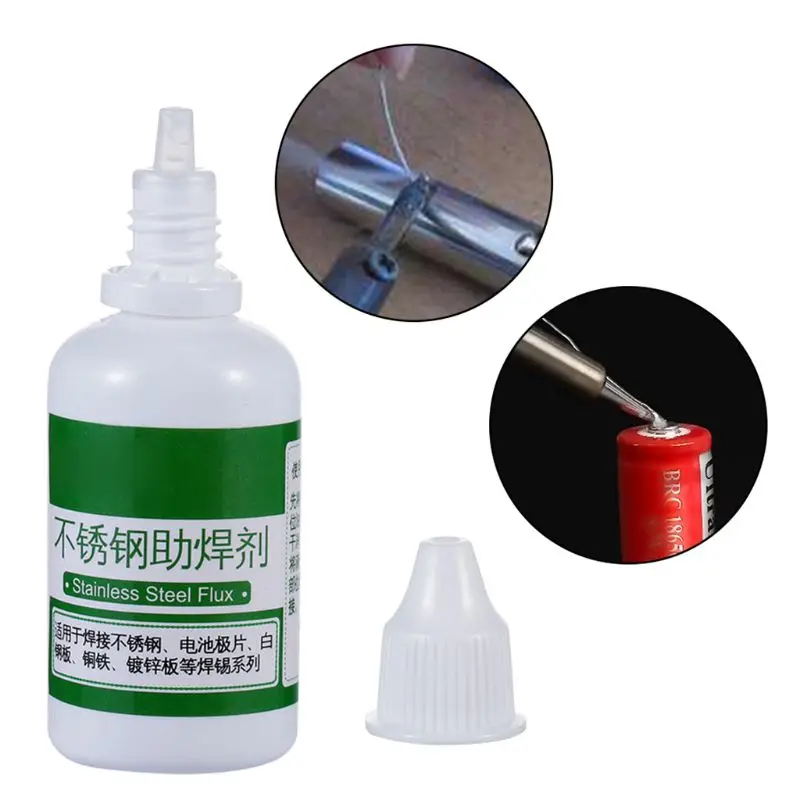 Powerful Rosin Soldering Agent No-clean White Steel Plate Iron Battey