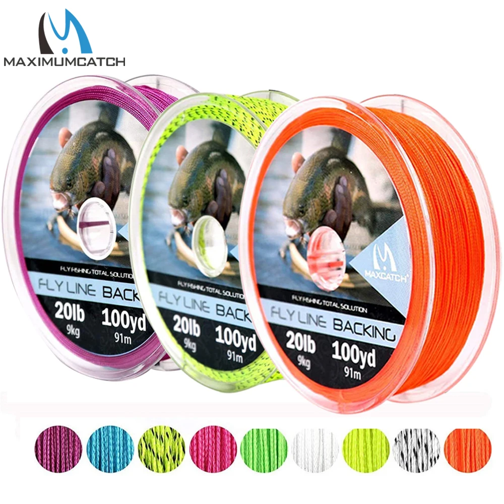 Maximumcatch Pleciona żyłka wędkarska Fly Fishing Line 20/30LB 50/100/300 jardów Wielokolorowa żyłka muchowa
