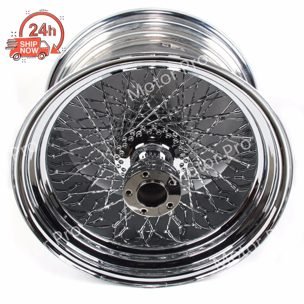 1 PCS FOR Harley Davidson FLSTC FAT BOY Stainless Steel Motorcycle Rear Wheel Rim Chrome Custom conversion