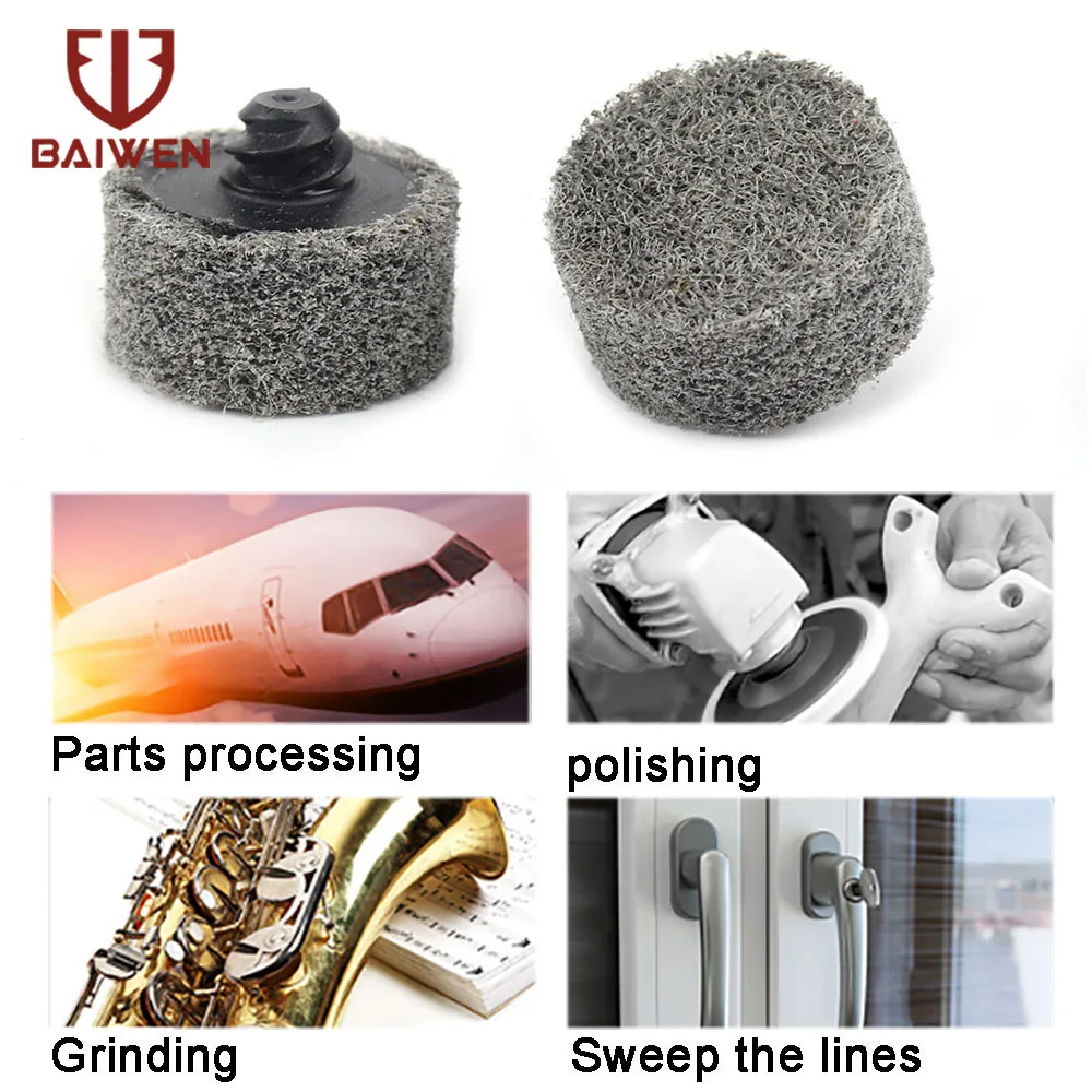 25mm 1 ''dischi abrasivi per lucidatura ruote disco abrasivo in fibra di Nylon 9P dischi Non tessuti per accessori Dremel in marmo metallico Dremel