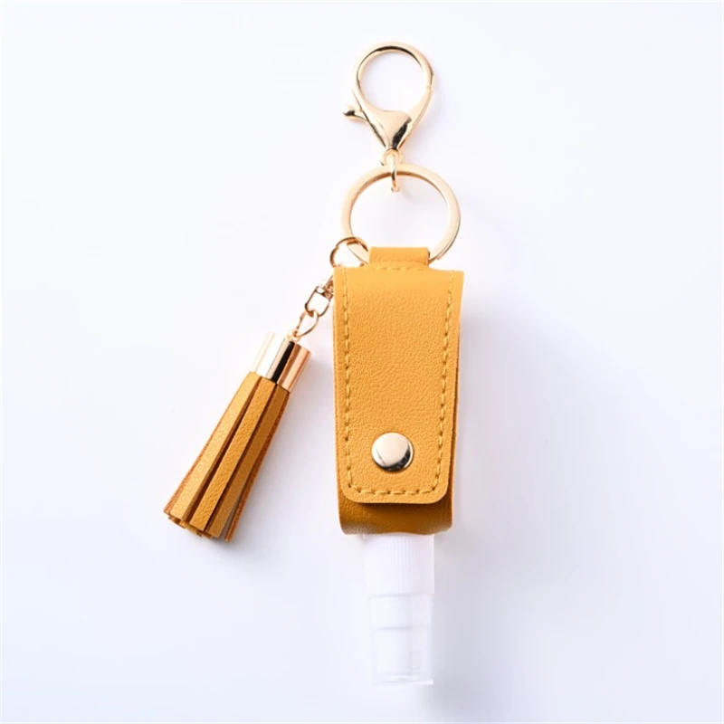 30ml Perfume Hand Sanitizer Bottle With Keychain Holder Reusable Spray Head Travel Bottle Refillable Containers Makeup