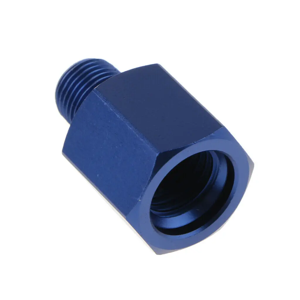 Conector adaptador de manómetro de aceite de presión de combustible estándar M12 a 1/8 NPT, aluminio azul, gran oferta