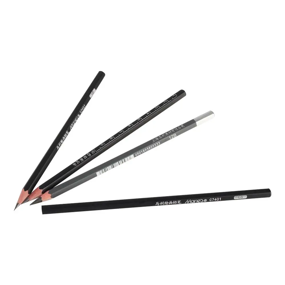 13 Pcs/set Drawing Sketch Pencils 2B/3B/4B/5B/6B/7B/8B/10B/12B/14B/B/HB/2H Honed Sketch Charcoal Pencils Painting Pencil