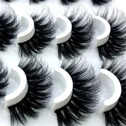 HBZGTLAD 16 pairs 3D Mink Lashes Natural False Eyelashes Dramatic Volume Fake Lashes Makeup Eyelash Extension Silk Eyelashes