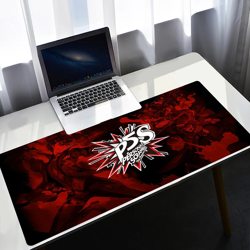 Persona 5 Alas Komputer Pc Alas Mouse Gamer Alas Pelindung Meja untuk Alas Mouse Gaming Gamer Dekorasi Deskmat Undefined Alas Bermain