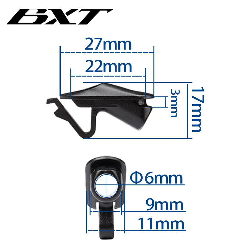 BXT-Accesorios de transmisión de cuadro de bicicleta, desviador de bicicleta de montaña/freno, enchufe de línea, bucle de plomo