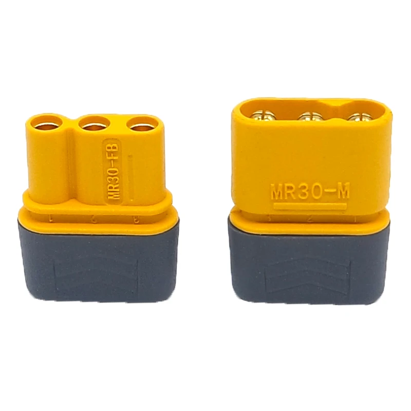 2/5/10pair AMASS MR30 Male Female Connector Plug with Sheath for RC Lipo Battery RC Multicopter Airplane