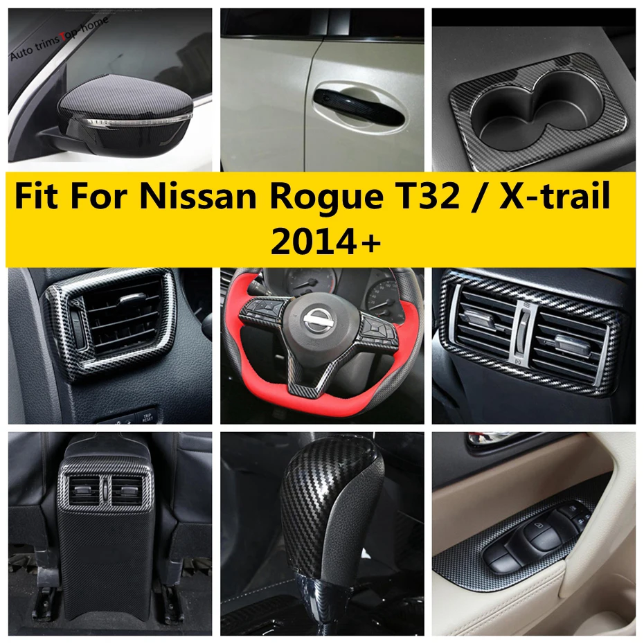 

Window Lift Water Cup Handle Bowl Gear Head Rearview Mirror Cover Trim Accessories For Nissan Rogue T32 / X-trail 2014 - 2020