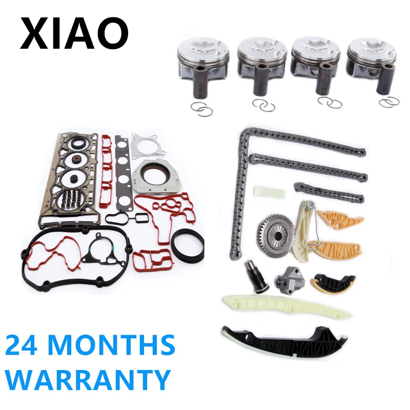 

06H107065DM 06H109469AH OEM EA888 2.0T Поршень двигателя, штифт 23 мм, направляющая натяжителя цепи, комплект уплотнений для VW Jetta Audi A4 Q5 Skoda