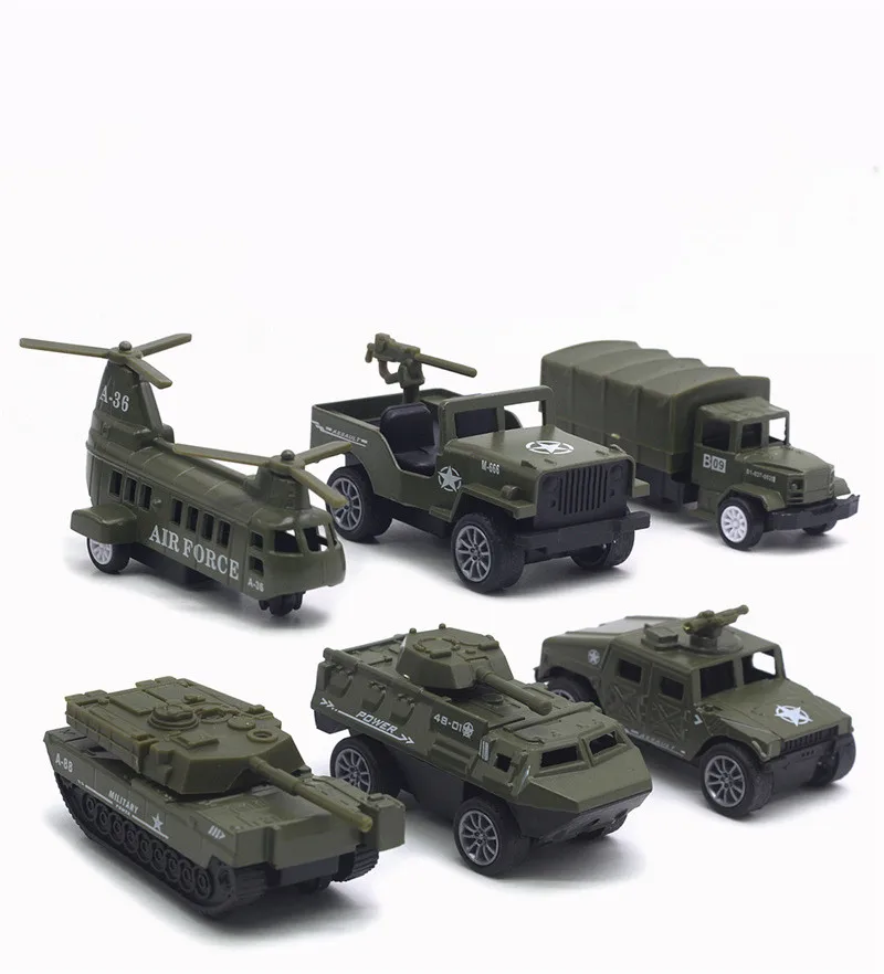 1:64 alloy pull back military tank model set, simulation military truck armored car toy,4-piece set, free shipping