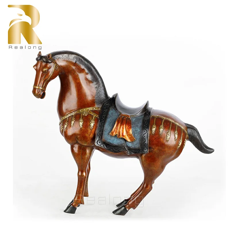 50cm Bronze Horse Statue Modern Art Bronze Horse Sculpture Large Animal Bronze Art Figurine For Home Decor Ornament luxury Gifts