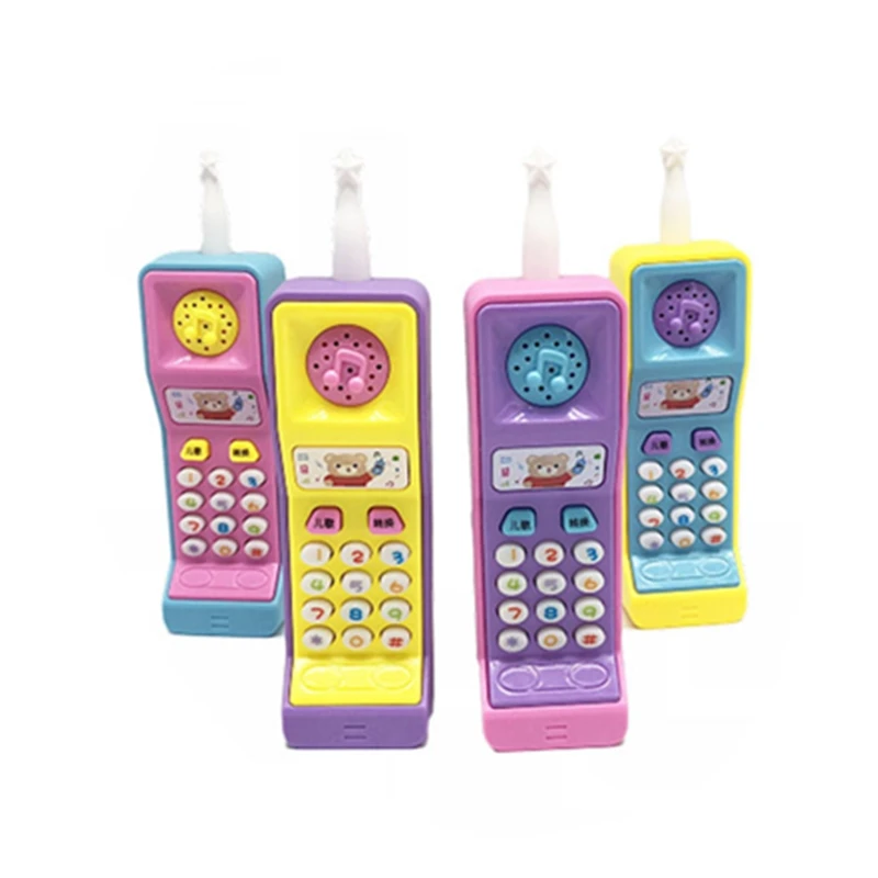 Brinquedo do telefone celular plástico da música das crianças máquina de aprendizagem ponto leitura elétrica aprendizagem música vocal educação brinquedo