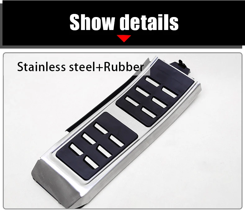 Für Audi A4 B8 S4 RS4 A6 C7 Avant A7 A8 H4 A5 S5 RS5 8T Q3 Q5 SQ5 8R Auto Gaspedal Bremse Fußstütze Pedale Kit Abdeckung Zubehör – Detail 4