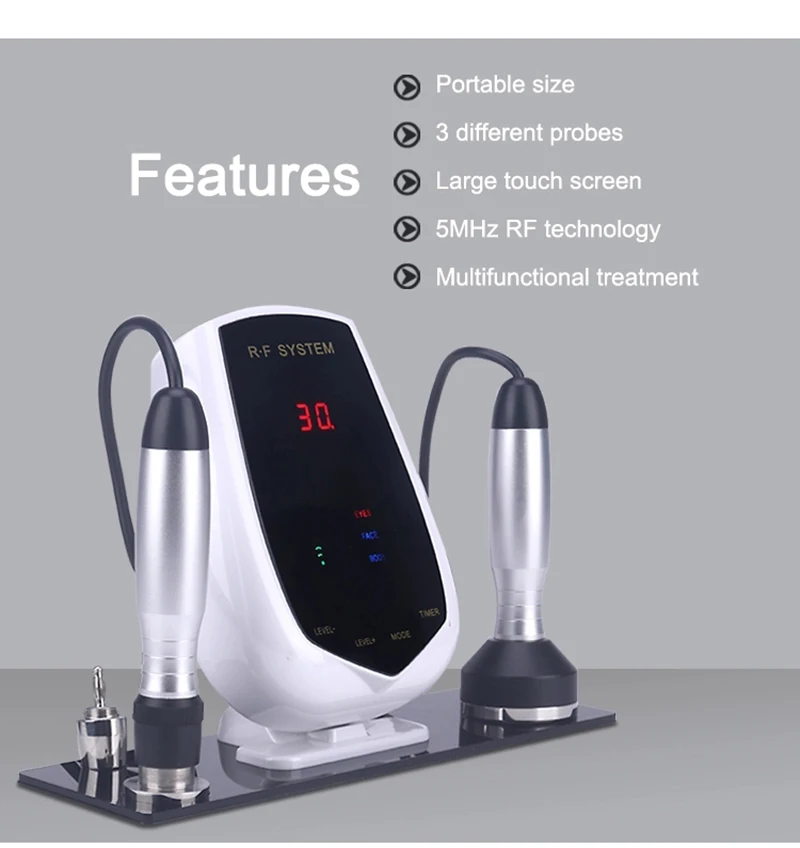 Beauty Skin Therapy Device 3 in 1 Facial Eye & Body Care for Lifting Tightening Wrinkle Removal & Slimming Anti-Aging Machine
