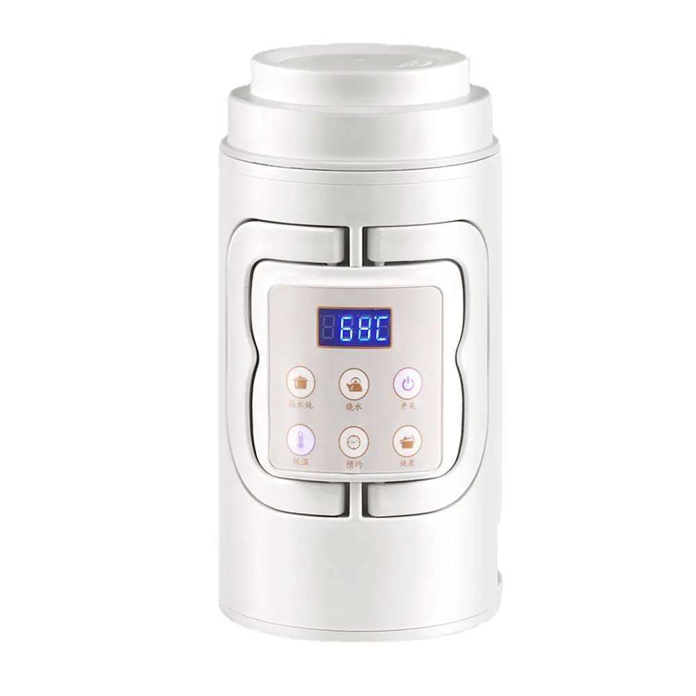 غلايات كهربائية زجاجة ماء المحمولة السفر الترمس القدح الحليب المغلي كوب الذكية إبريق الشاي ترموستات الماء الساخن الحساء كوب