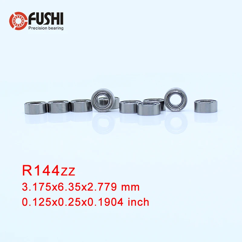 R144ZZ Bearing ABEC-1 10PCS 1/8