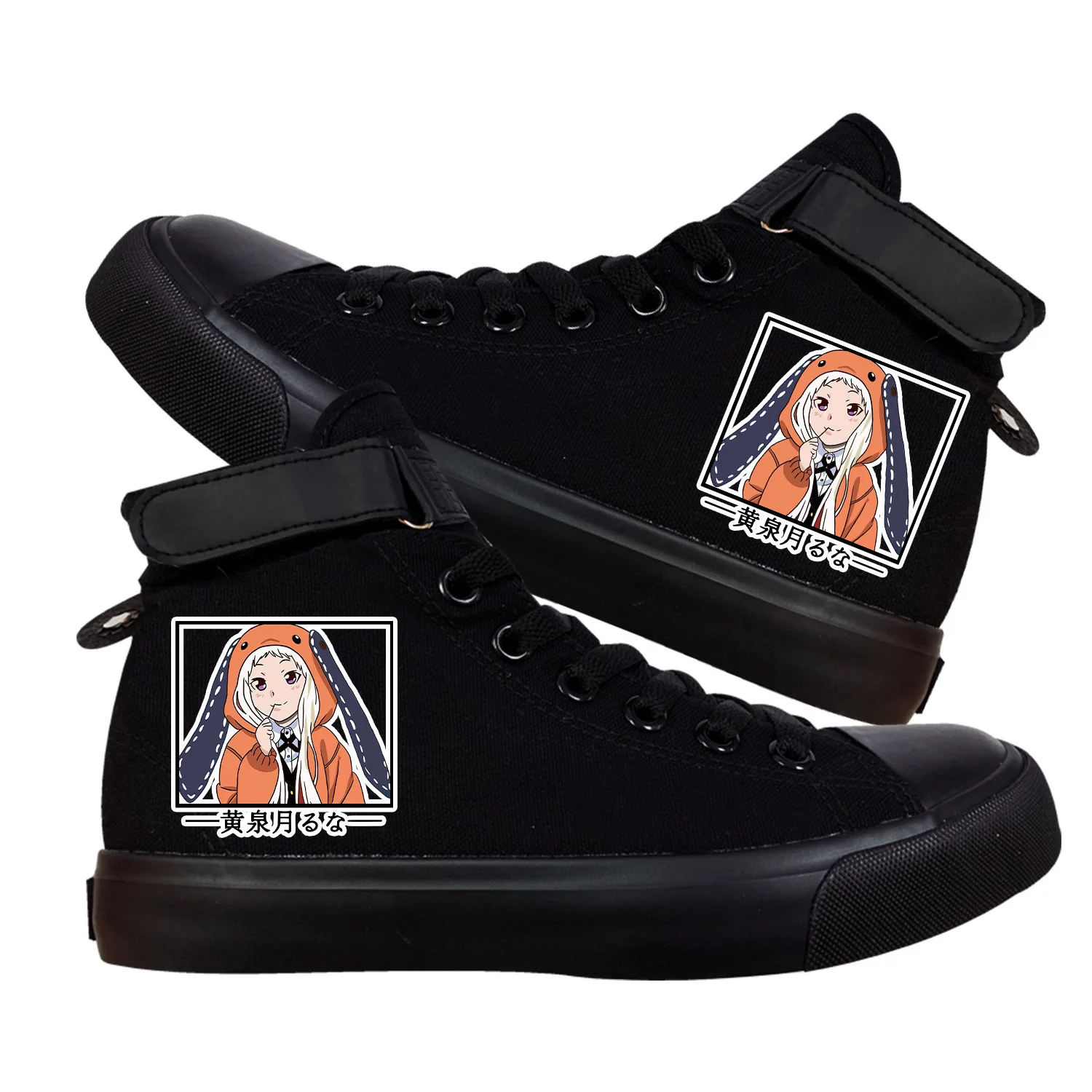 Kakegurui Anime Cosplay Sweet Cute Girl Print High-Top Canvas Shoes Casual Breathable Leisure Unisex Sport Sneakers Vulcanize