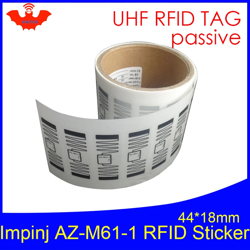 Наклейка для RFID-метки UHF Impinj M61-1, мокрая вставка, 915 МГц, 900 МГц, 868-860 МГц, 960 EPCC1G2 6C