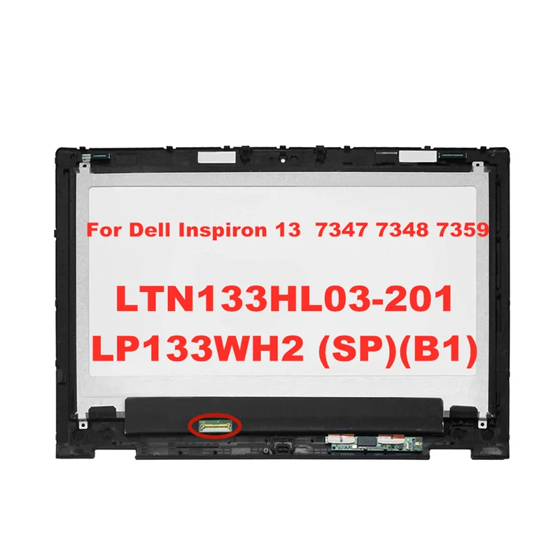 Imagem -02 - Kit de Reposição de Tela Lcd Touch Mais Moldura para Dell Inspiron 13 7000 7347 7348 P57g