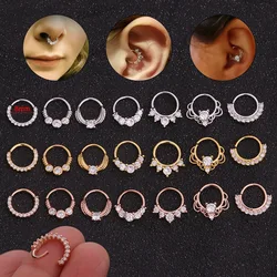 Nose Ring Fake Hoop 8mm Nose Ring Fake Nose Rings Lip Rings Small Thin Body Piercing