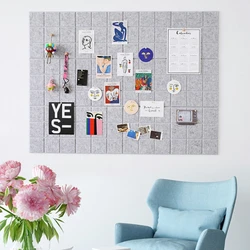 Tablero de notas de fieltro creativo, tablero de mensajes, decoración de pared de fotos para el hogar, planificador, tablero de horario, decoración del hogar de oficina