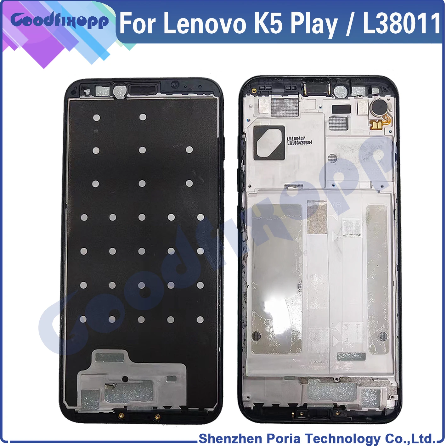 For Lenovo K5 Play L38011 Front Frame Battery Back Cover Rear Case Cover Middle Frame Rear Lid For Lenovo K5Play LCD Frame
