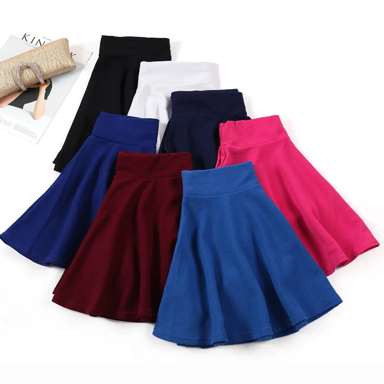 MRMT 2024 Brand Spring and Summer New Women's Skirt Large Swing Pleated Solid Color Skirt for Female Casual Skirt