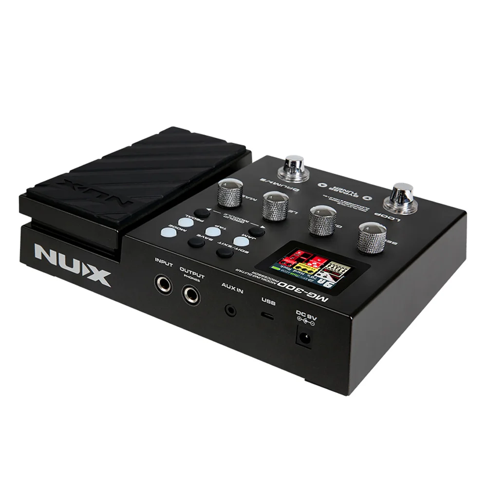 NUX MG-300 modellazione processore per chitarra multieffetto pedale Amp 56 Drum Beats 60s 24-bit Loop registrazione metronomo per effetto chitarra