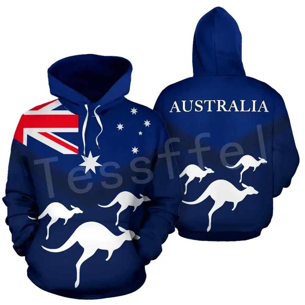 Tessffel Australia kangaroo Symbol Country Flag Harajuku Pullover Sweatshirt Funny Tracksuit 3DPrint Men/Women Casual Hoodies 15